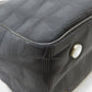CHANEL Tote Bag Jacquard nylon black New travel line PM