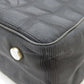 CHANEL Tote Bag Jacquard nylon black New travel line PM