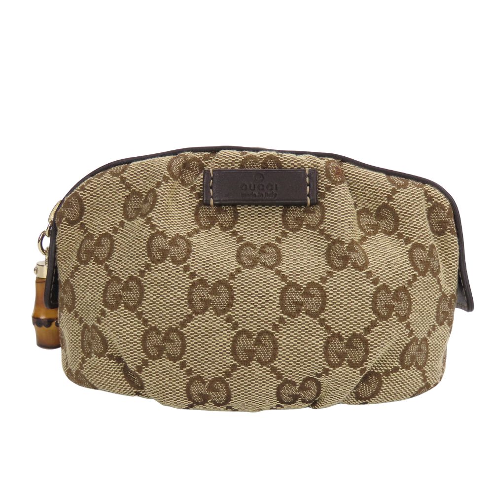 GUCCI Pouch 246174 GG canvas beige