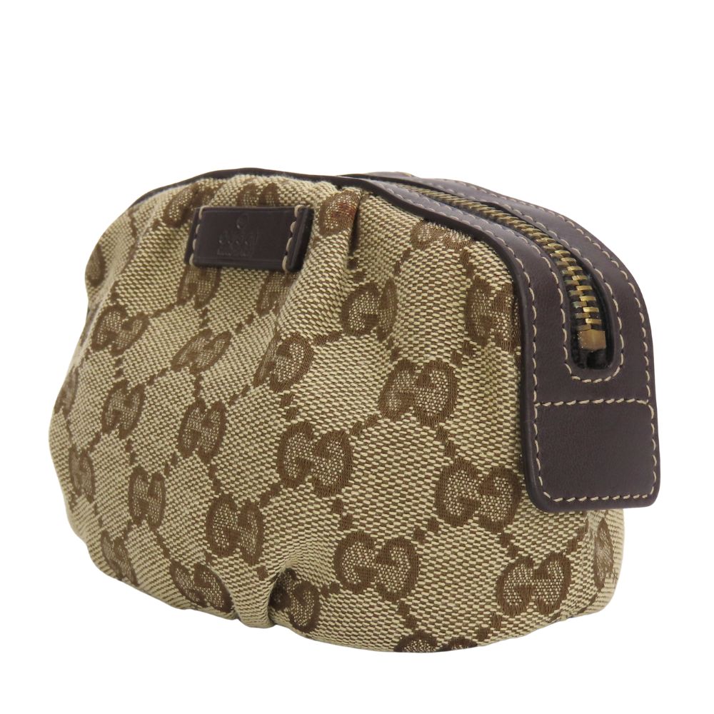 GUCCI Pouch 246174 GG canvas beige