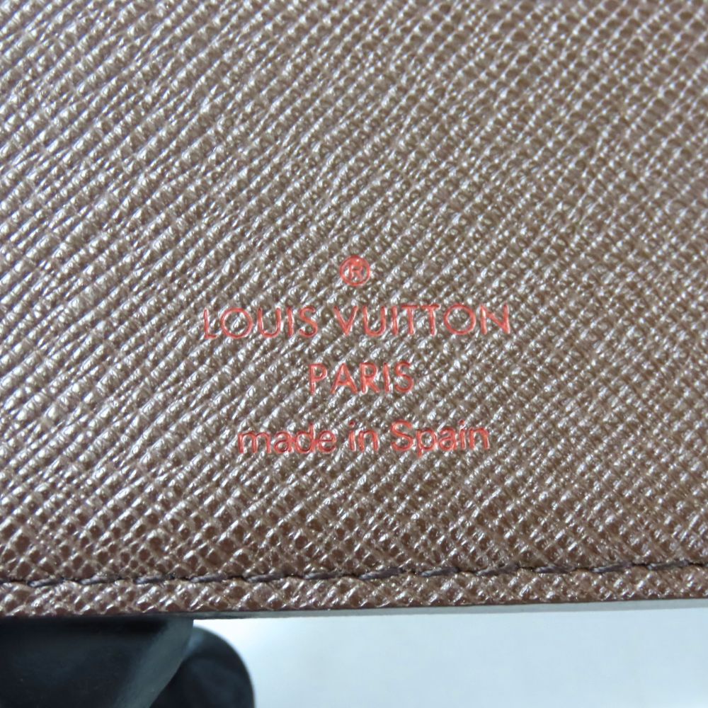 LOUIS VUITTON Bifold Wallet N61665 Damier Ebene Porte Billets Cartes Crdit Monet