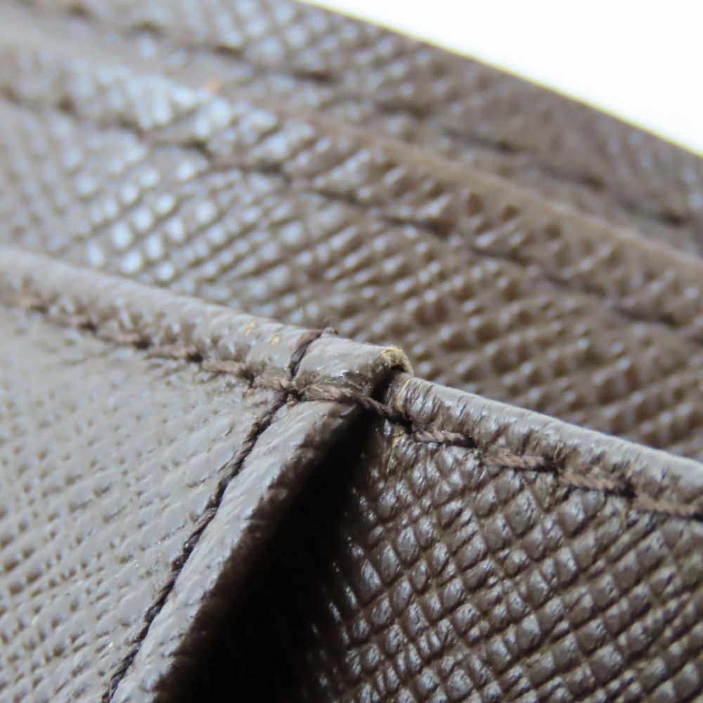 LOUIS VUITTON Bifold Wallet N61665 Damier Ebene Porte Billets Cartes Crdit Monet