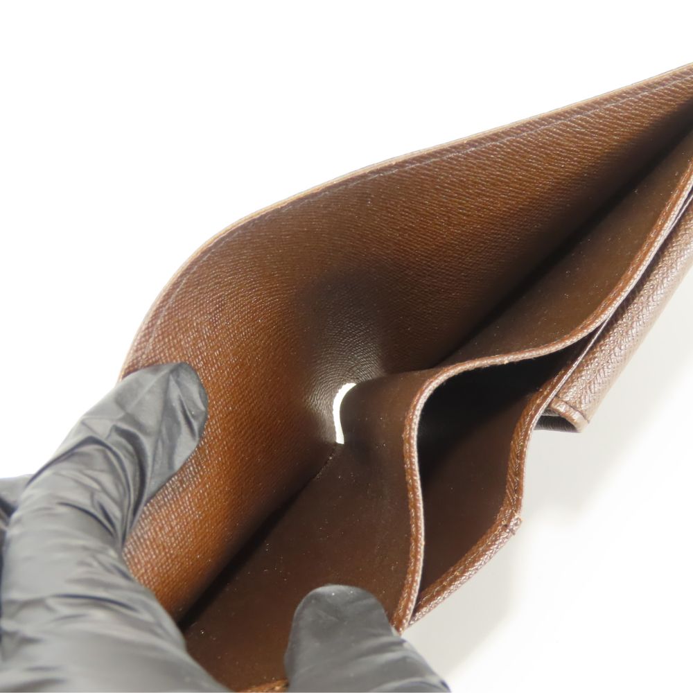 LOUIS VUITTON Bifold Wallet N61665 Damier Ebene Porte Billets Cartes Crdit Monet