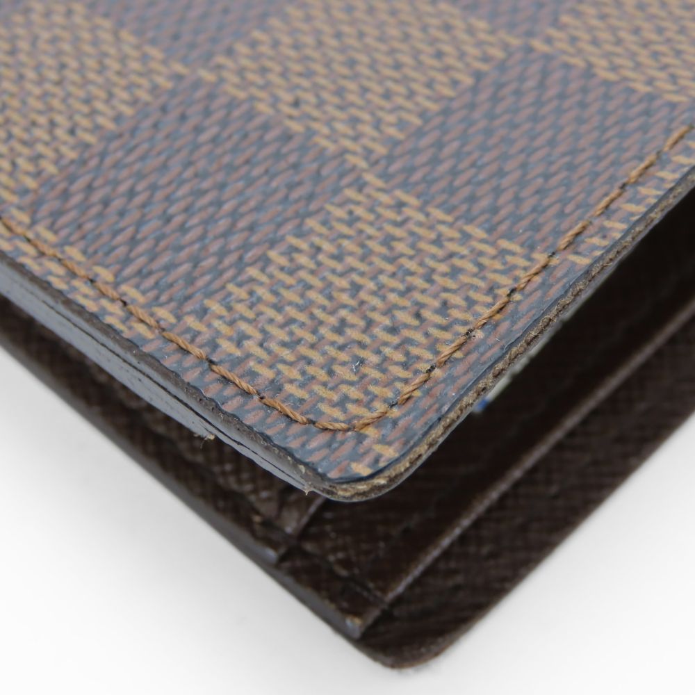 LOUIS VUITTON Bifold Wallet N61665 Damier Ebene Porte Billets Cartes Crdit Monet