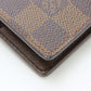 LOUIS VUITTON Bifold Wallet N61665 Damier Ebene Porte Billets Cartes Crdit Monet