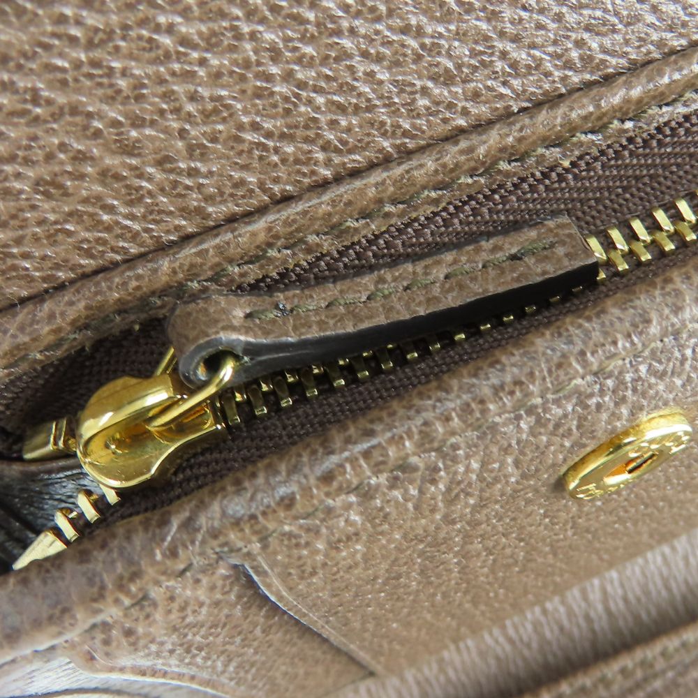 GUCCI Tri-fold wallet 523174 leather Brown Sherry line