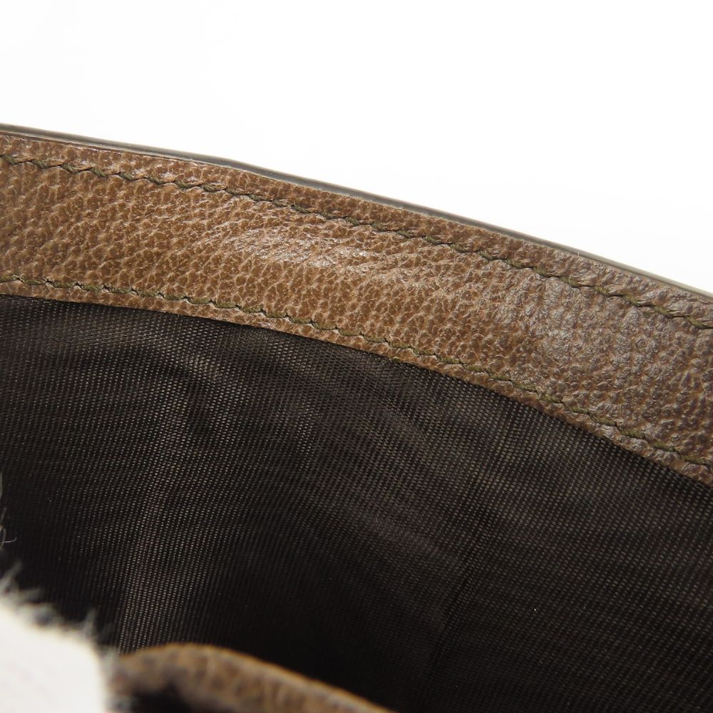 GUCCI Tri-fold wallet 523174 leather Brown Sherry line