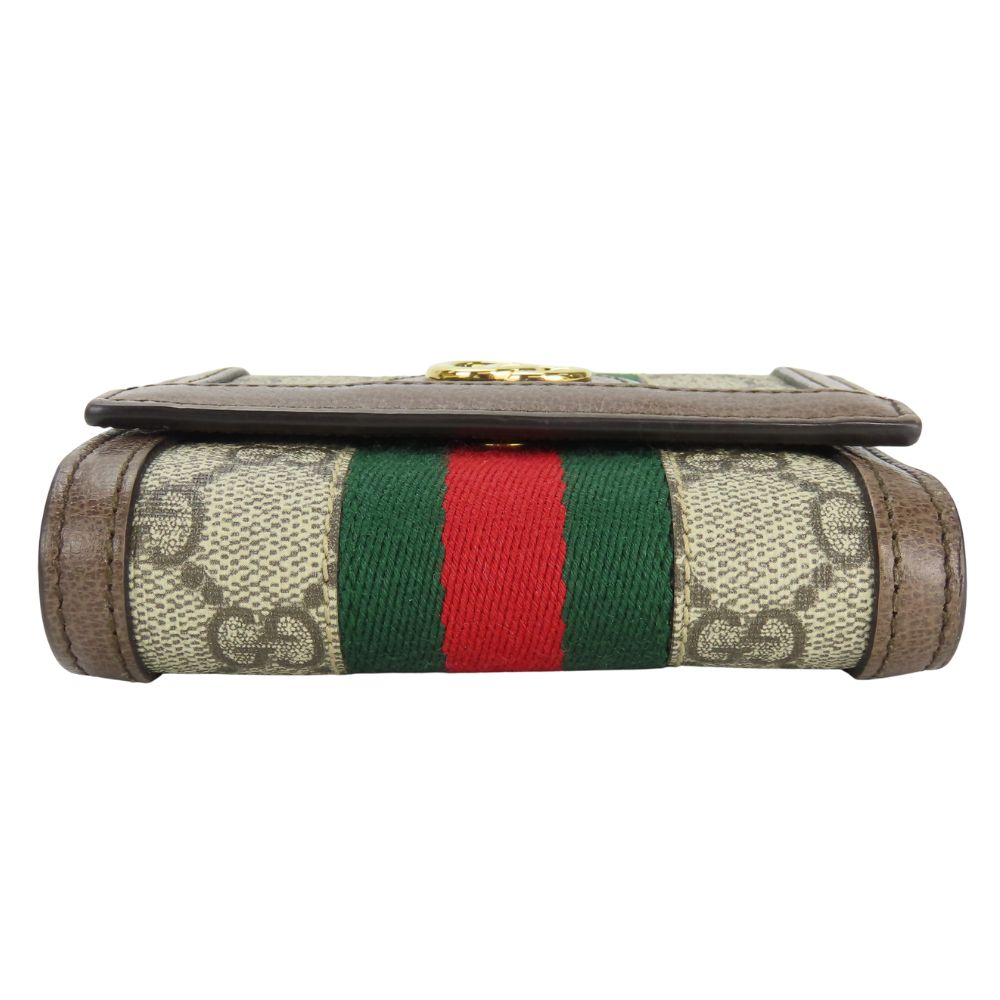 GUCCI Tri-fold wallet 523174 leather Brown Sherry line