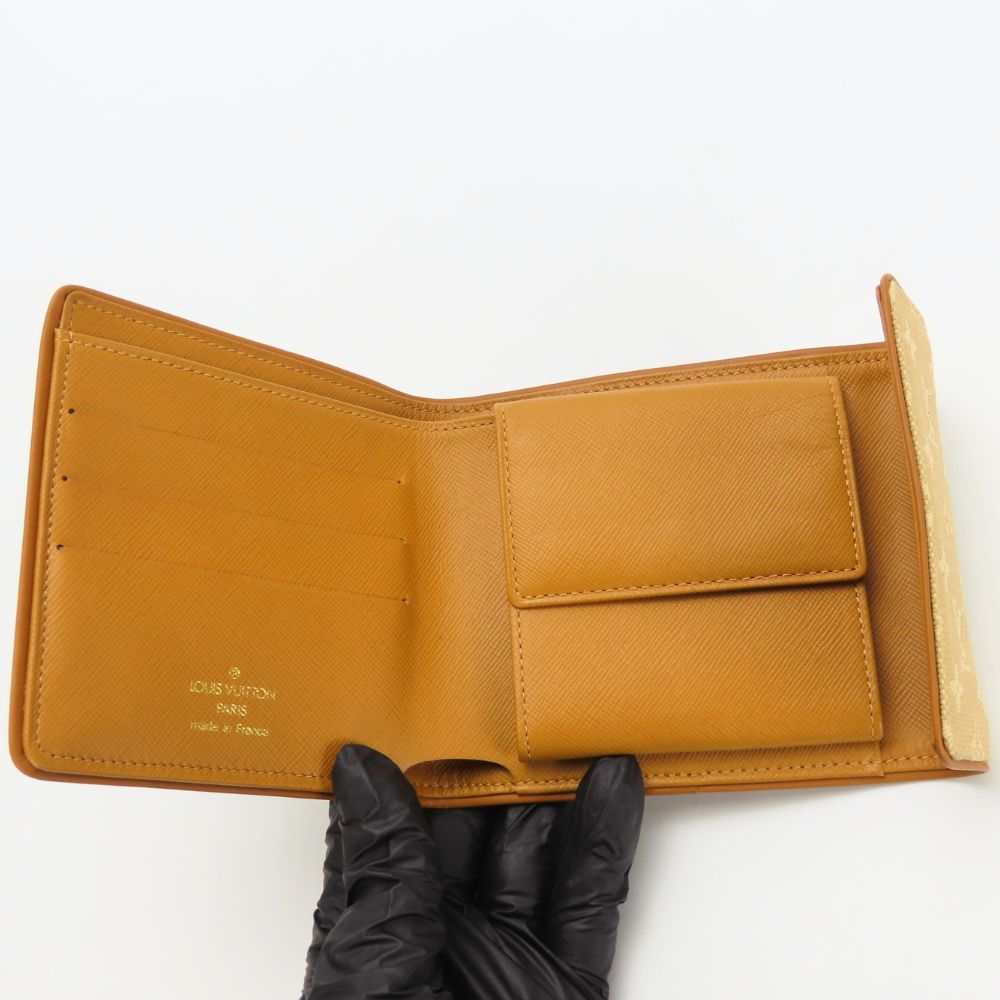 LOUIS VUITTON Tri-fold wallet M92441 Monogram mini Beige type Porte Billets Cartes Crdit Monet