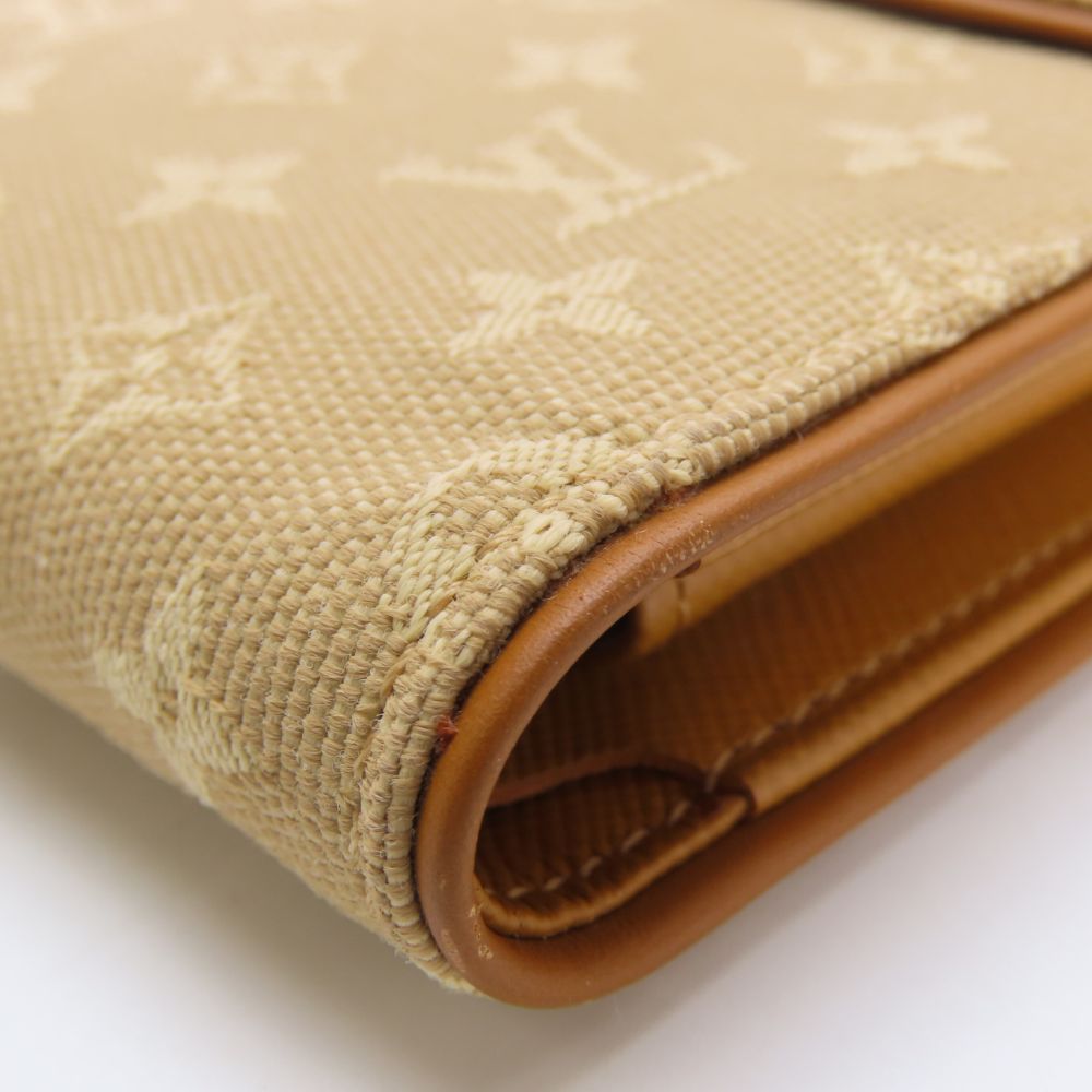 LOUIS VUITTON Tri-fold wallet M92441 Monogram mini Beige type Porte Billets Cartes Crdit Monet
