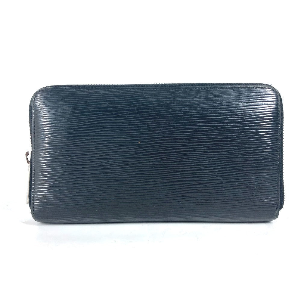 LOUIS VUITTON Long Wallet Purse M63852 Epi Leather black Epi Zippy Organizer mens Used Authentic
