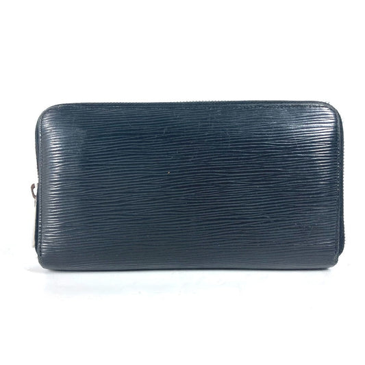 LOUIS VUITTON Long Wallet Purse M63852 Epi Leather black Epi Zippy Organizer mens Used Authentic