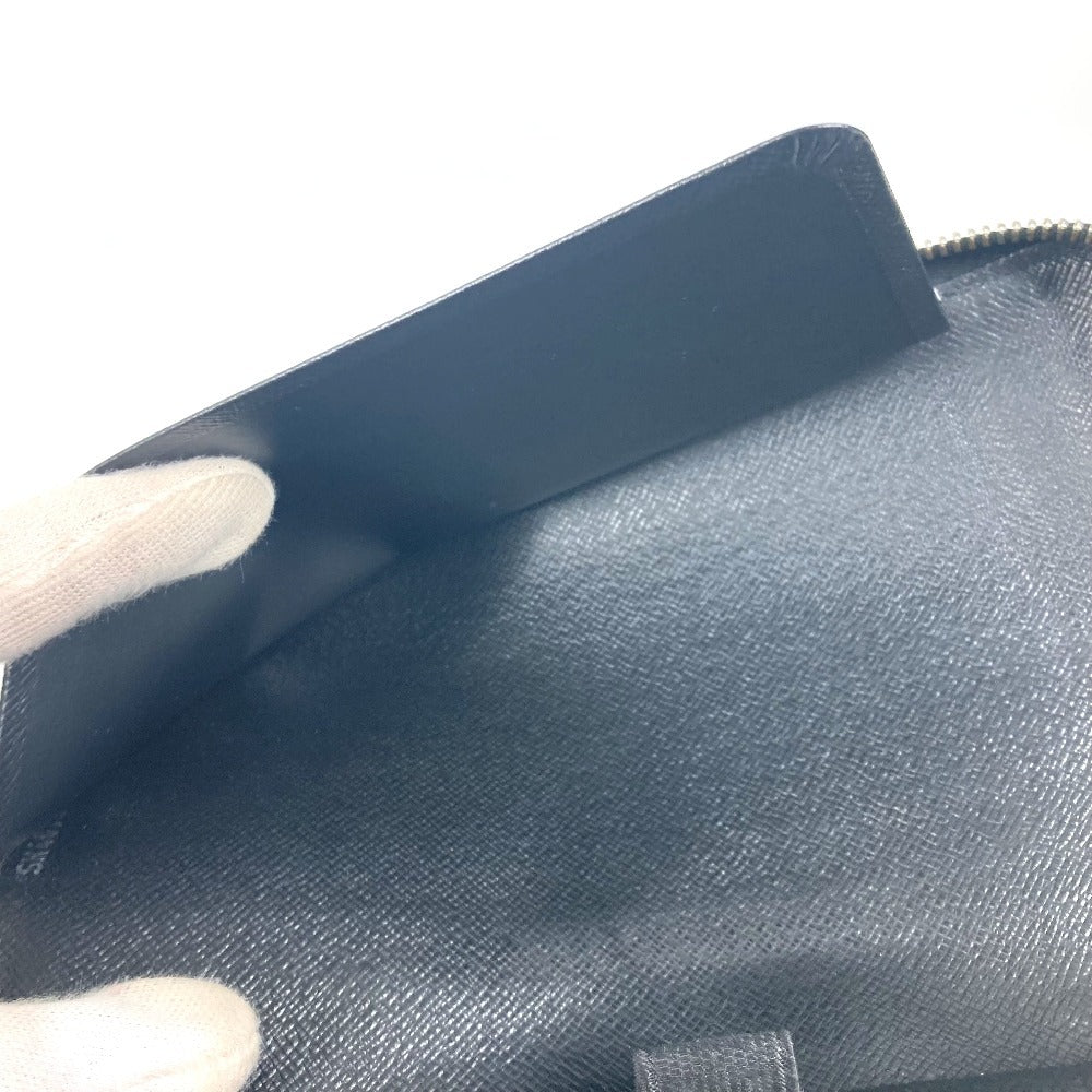 LOUIS VUITTON Long Wallet Purse M63852 Epi Leather black Epi Zippy Organizer mens Used Authentic