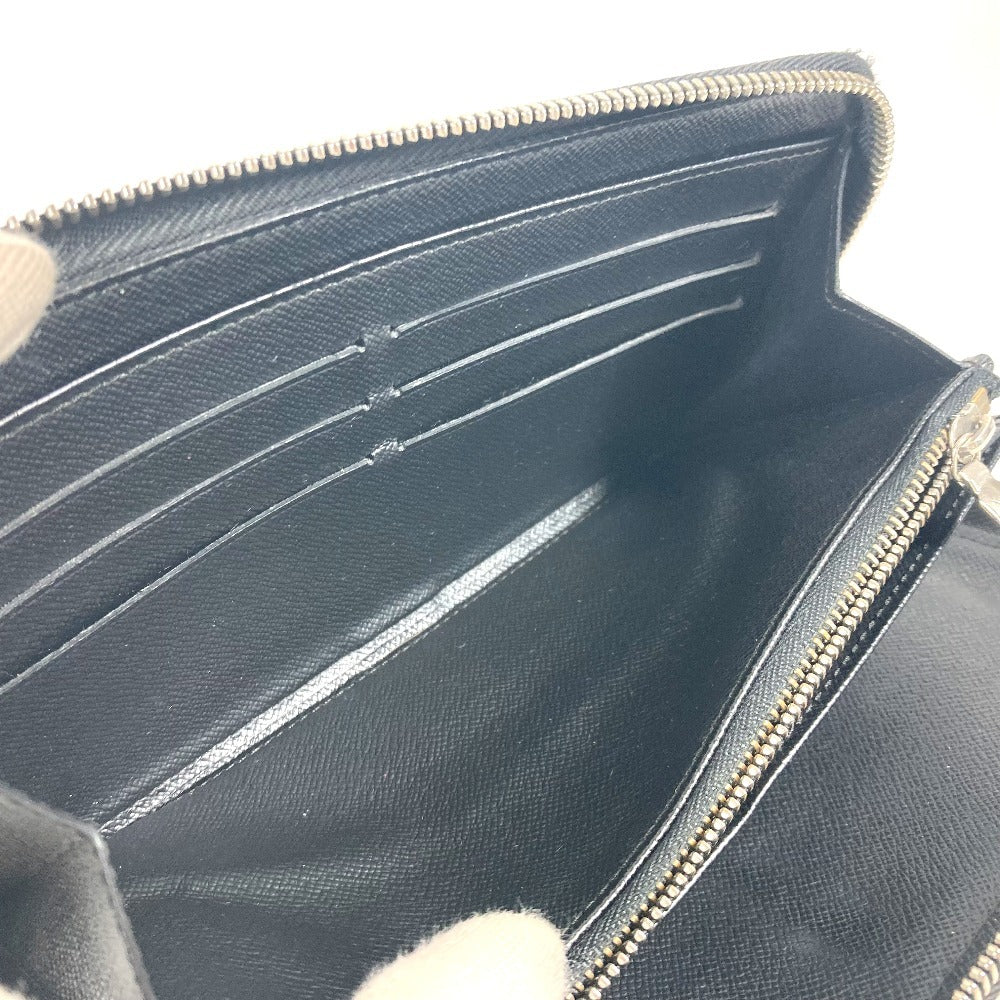 LOUIS VUITTON Long Wallet Purse M63852 Epi Leather black Epi Zippy Organizer mens Used Authentic