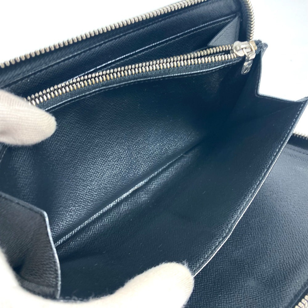 LOUIS VUITTON Long Wallet Purse M63852 Epi Leather black Epi Zippy Organizer mens Used Authentic