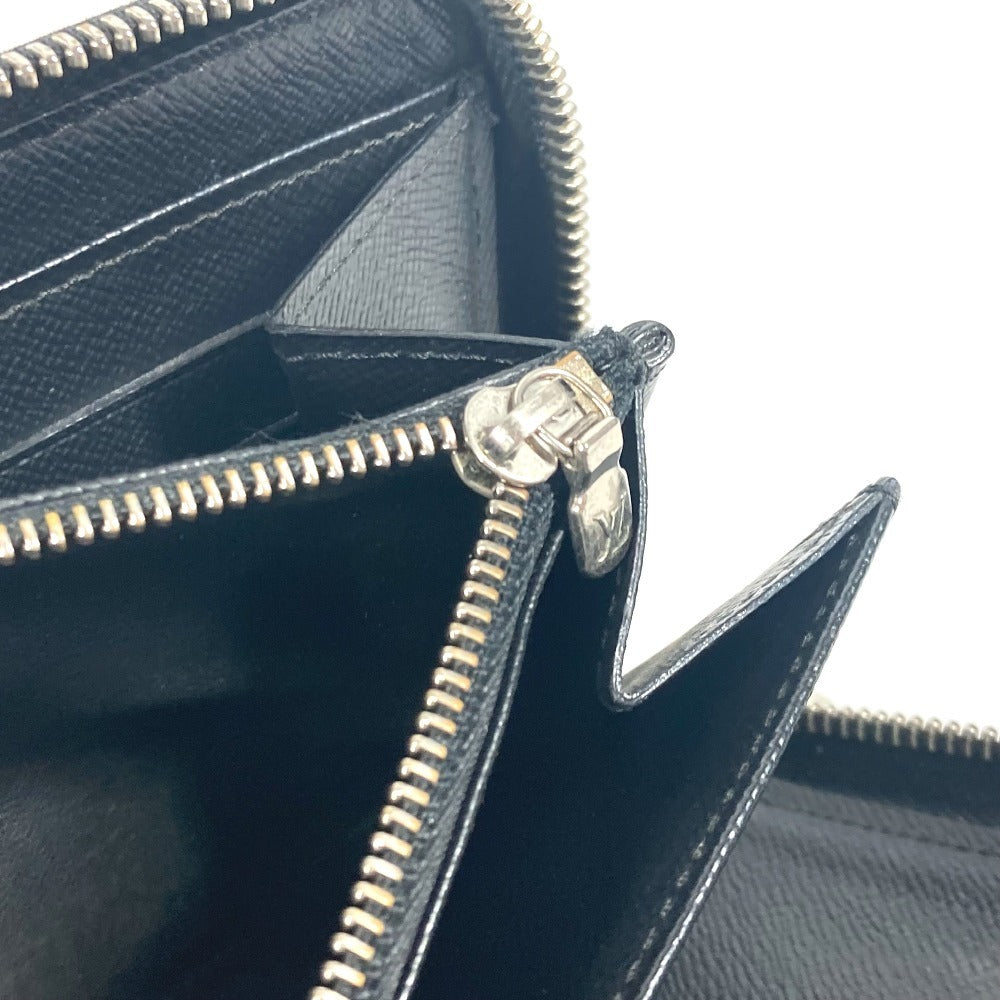 LOUIS VUITTON Long Wallet Purse M63852 Epi Leather black Epi Zippy Organizer mens Used Authentic