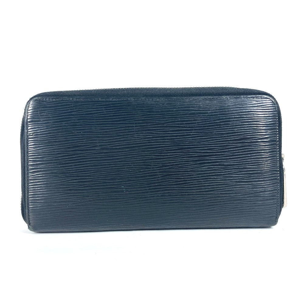 LOUIS VUITTON Long Wallet Purse M63852 Epi Leather black Epi Zippy Organizer mens Used Authentic