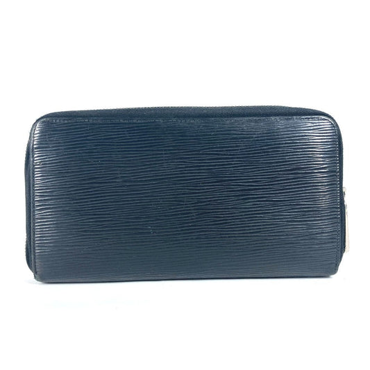 LOUIS VUITTON Long Wallet Purse M63852 Epi Leather black Epi Zippy Organizer mens Used Authentic