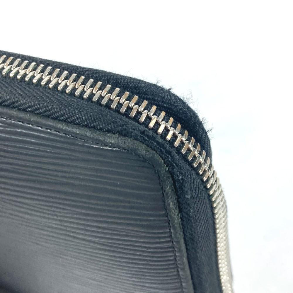 LOUIS VUITTON Long Wallet Purse M63852 Epi Leather black Epi Zippy Organizer mens Used Authentic