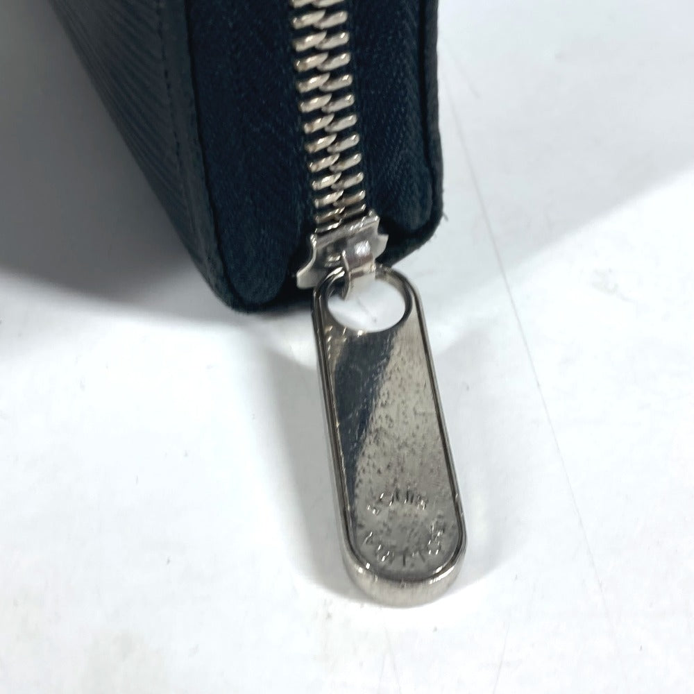 LOUIS VUITTON Long Wallet Purse M63852 Epi Leather black Epi Zippy Organizer mens Used Authentic