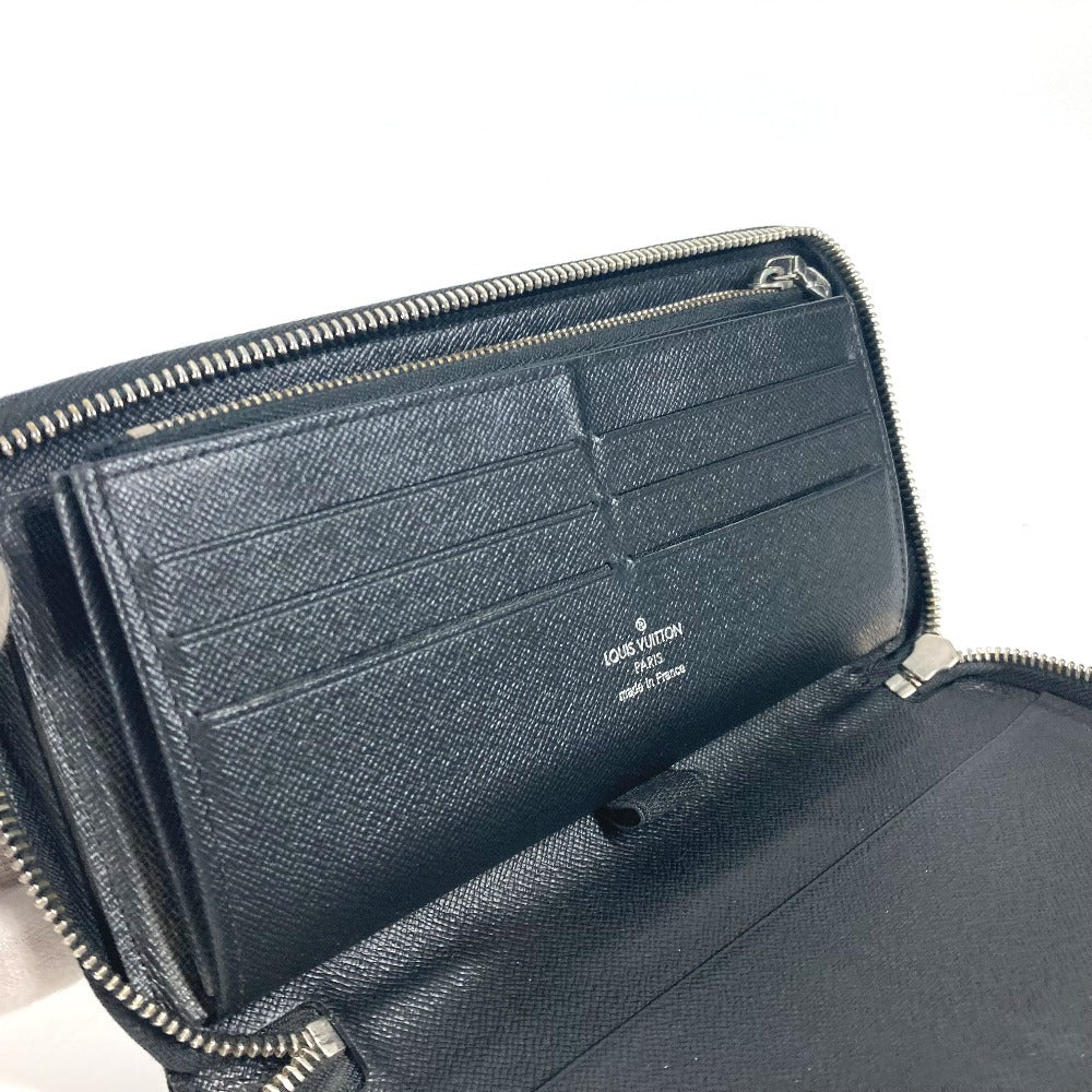 LOUIS VUITTON Long Wallet Purse M63852 Epi Leather black Epi Zippy Organizer mens Used Authentic