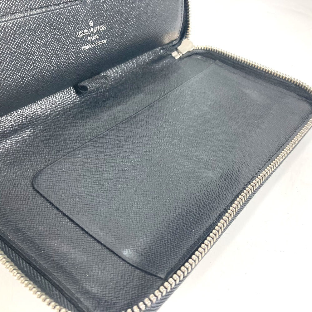 LOUIS VUITTON Long Wallet Purse M63852 Epi Leather black Epi Zippy Organizer mens Used Authentic
