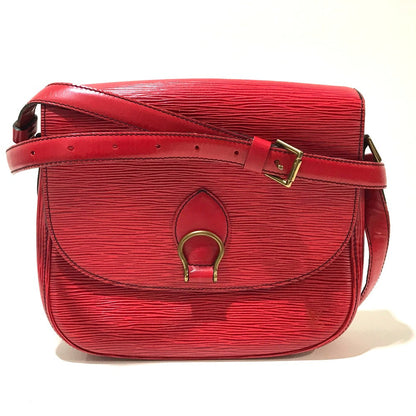 LOUIS VUITTON Shoulder Bag M52197 Epi Leather Red Epi Saint-Cloud Women Used Authentic