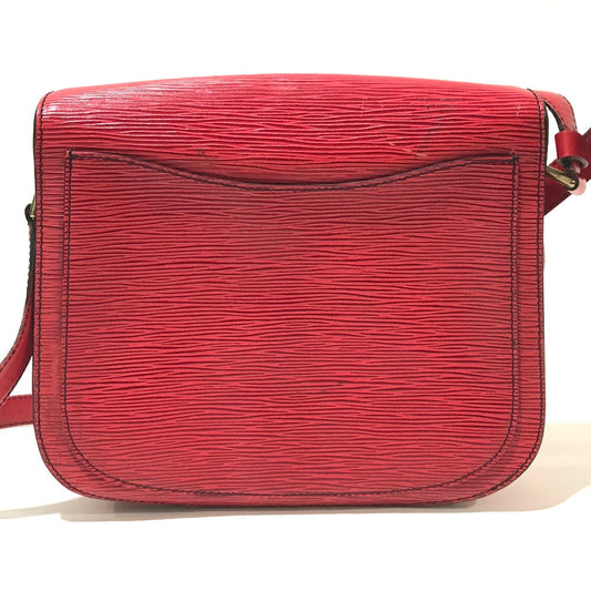 LOUIS VUITTON Shoulder Bag M52197 Epi Leather Red Epi Saint-Cloud Women Used Authentic