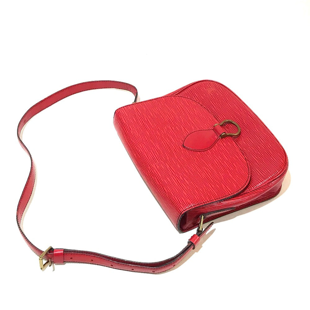 LOUIS VUITTON Shoulder Bag M52197 Epi Leather Red Epi Saint-Cloud Women Used Authentic