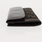 FENDI Zucca Canvas Long Wallet Black Brown