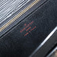 LOUIS VUITTON Dragonne Clutch Bag Epi Series Black Noir