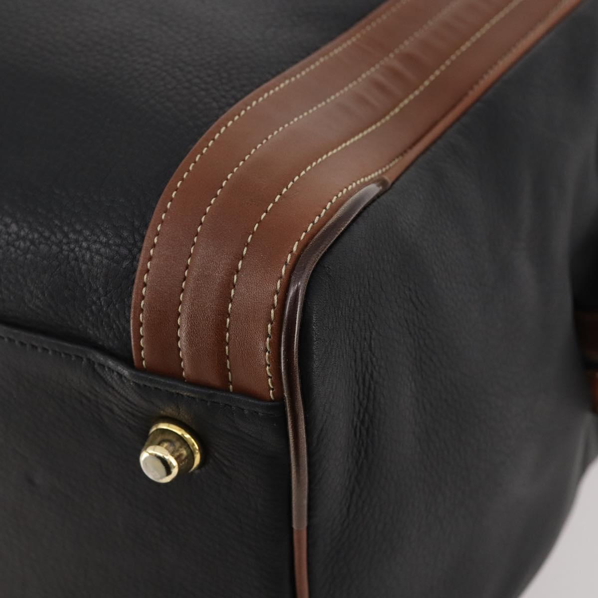 BALENCIAGA Boston Bag Leather Black Gold