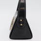 FENDI Hand Bag Leather Black Gold
