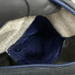 GUCCI Boston Duffel bag Leather, PVC Navy Gucci Plus logo Metal Women Used Authentic