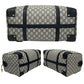 GUCCI Boston Duffel bag Leather, PVC Navy Gucci Plus logo Metal Women Used Authentic