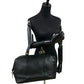 LOEWE Handbag leather black Anagram logo Women Used Authentic