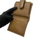 Dior Bifold Wallet Leather, PVC Brown Honeycomb Pattern Women Used Authentic