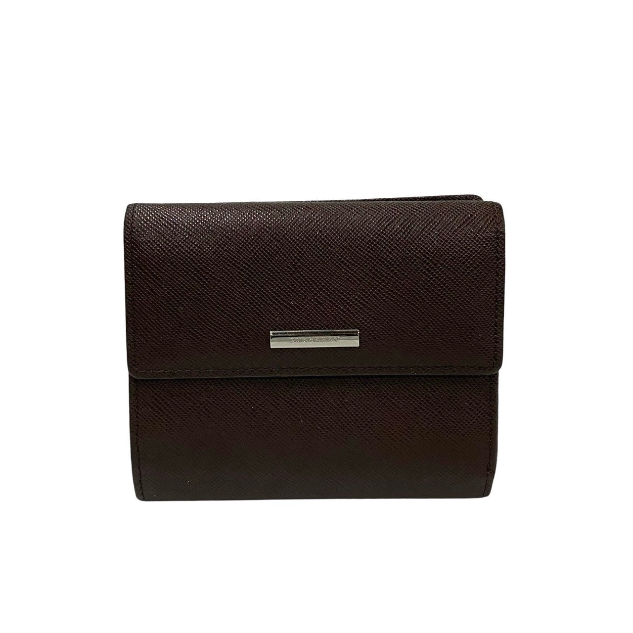 BURBERRY Bifold Wallet leather Brown Nova Check Women Used Authentic