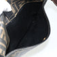 FENDI Zucca Canvas Shoulder Bag Black Brown