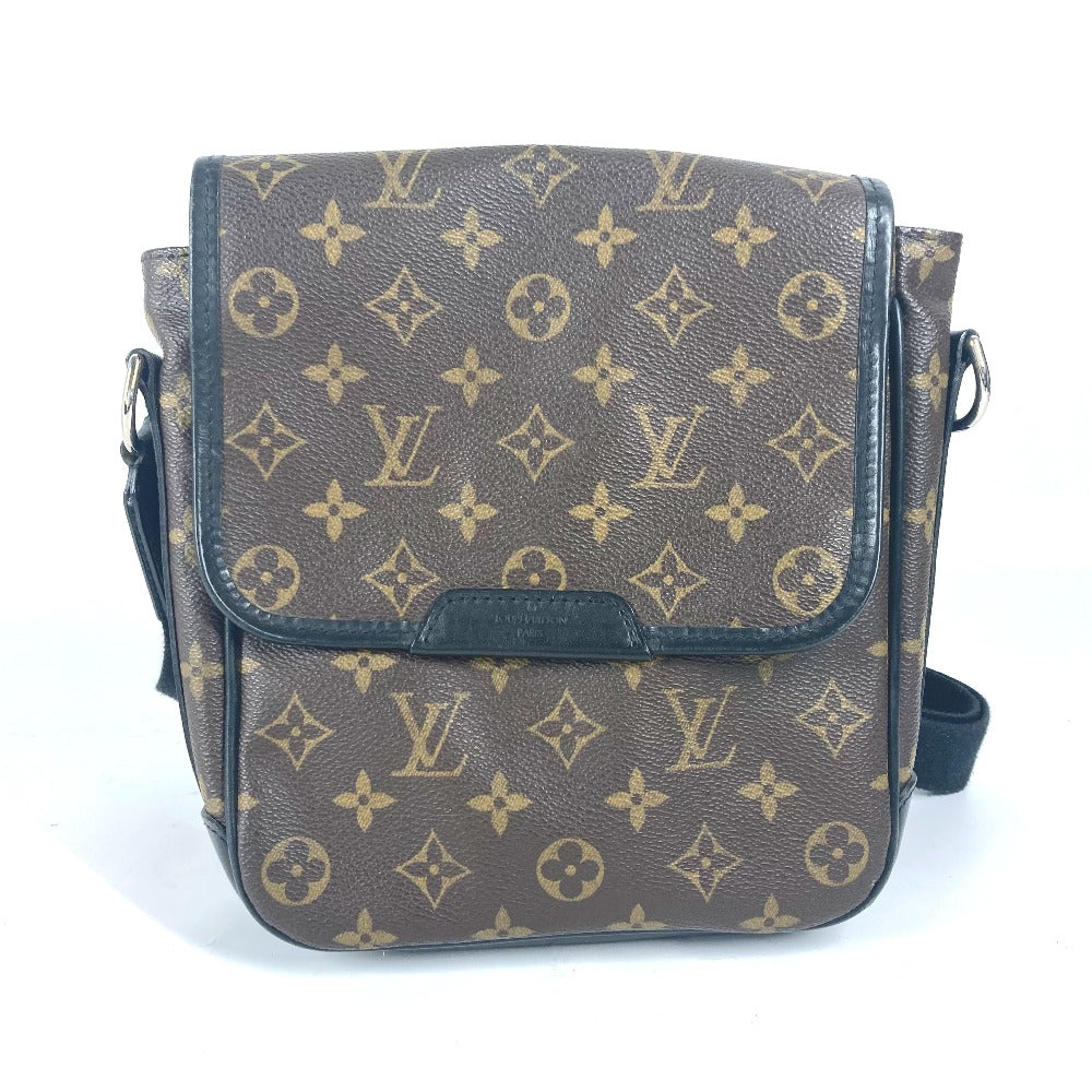 LOUIS VUITTON Shoulder Bag M56717 Monogram macacer canvas Brown Monogram macacer Bus PM unisex(Unisex) Used Authentic