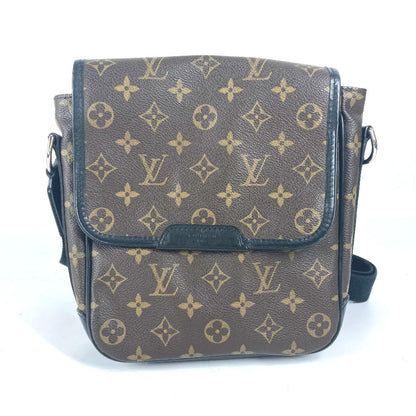 LOUIS VUITTON Shoulder Bag M56717 Monogram macacer canvas Brown Monogram macacer Bus PM unisex(Unisex) Used Authentic