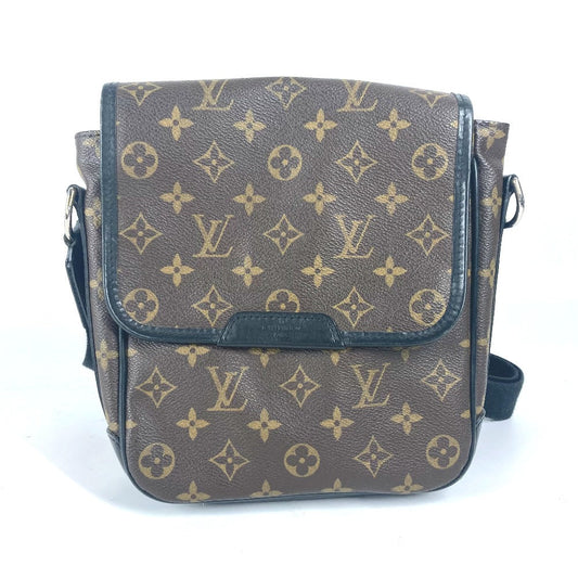 LOUIS VUITTON Shoulder Bag M56717 Monogram macacer canvas Brown Monogram macacer Bus PM unisex(Unisex) Used Authentic