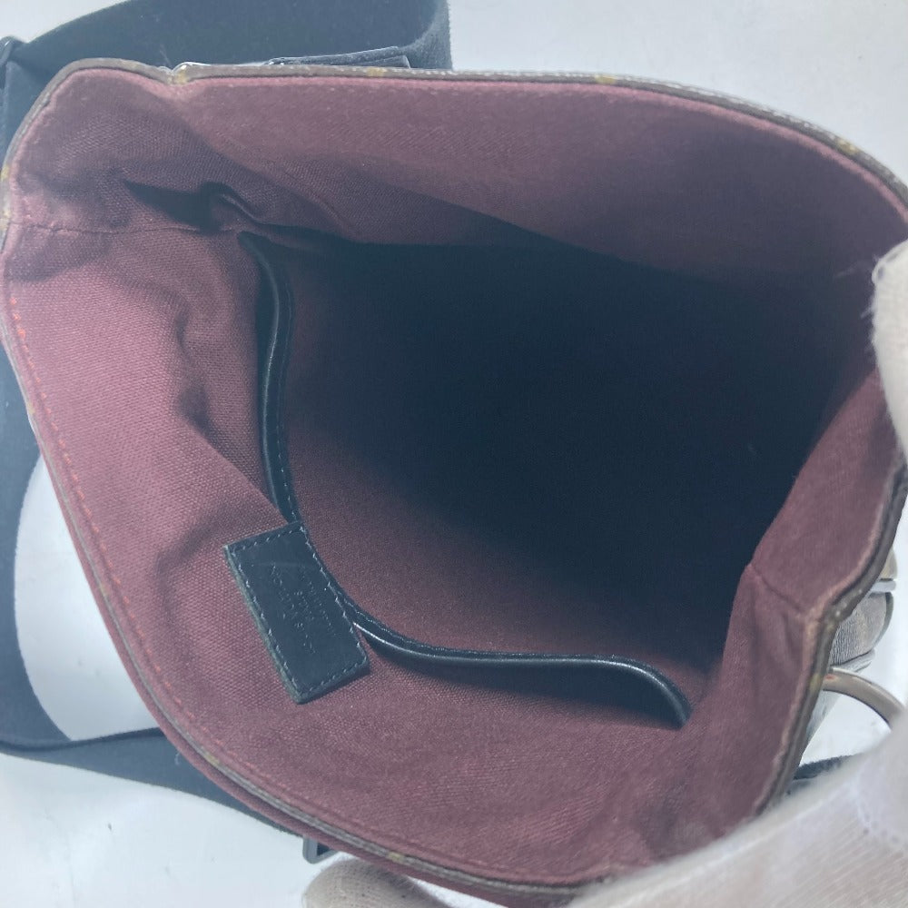 LOUIS VUITTON Shoulder Bag M56717 Monogram macacer canvas Brown Monogram macacer Bus PM unisex(Unisex) Used Authentic