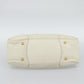 PRADA Hand Bag Vitello Daino Leather White Gold