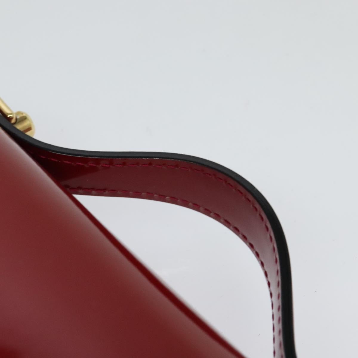 LOUIS VUITTON Vernis Monceau BB Two Way Hand Bag Rose Andian