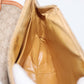 CELINE Macadam Monogram Canvas Shoulder Bag Beige Gold