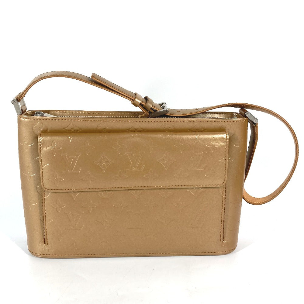 LOUIS VUITTON Shoulder Bag M55127 Monogram mat leather gold Monogram mat Alston Women Used Authentic