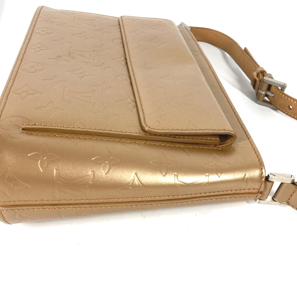 LOUIS VUITTON Shoulder Bag M55127 Monogram mat leather gold Monogram mat Alston Women Used Authentic