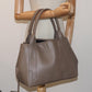BALENCIAGA Cabas Hand Bag Leather Gray