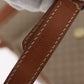 CELINE Macadam Monogram Canvas Shoulder Bag Beige Gold